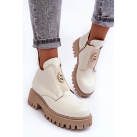Bottines avec décoration Lemar 600451 beige 1
