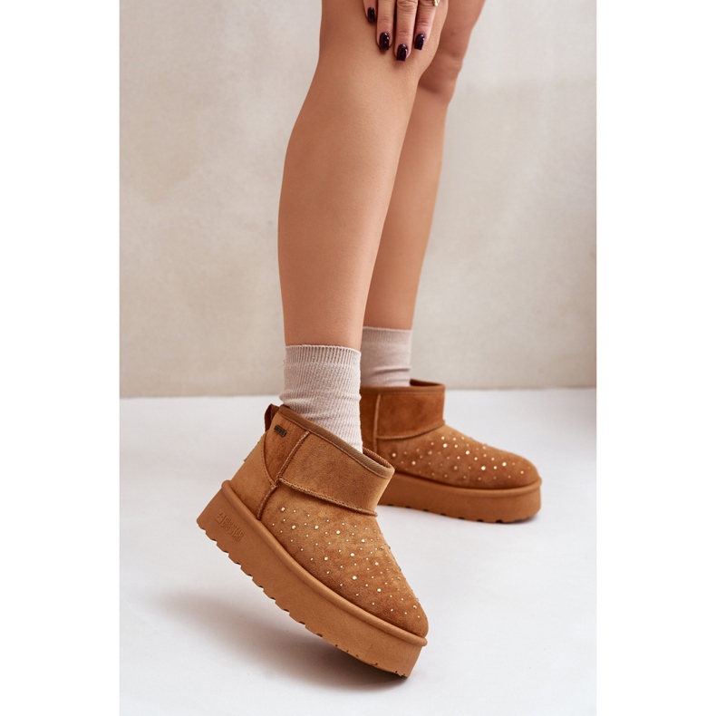 Bottes de neige modèle Big Star Camel brun 1