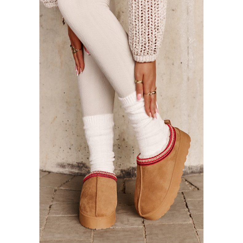 Bottes de neige modèle 20219-4B Camel brun 1