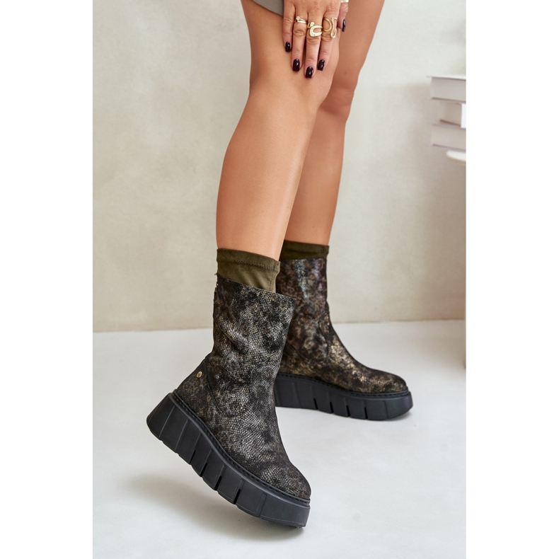 Maciejka 06766-09 Bottines kaki vert 1