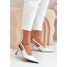Escarpins Modèle CH878 Blanc blanche 1