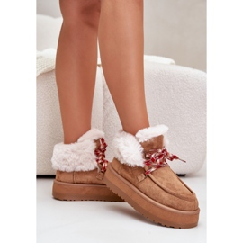 Bottes de neige modèle C3016 Camel brun 2