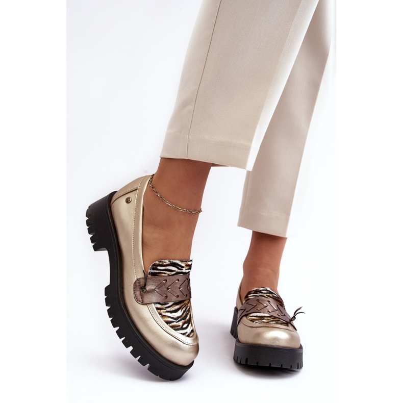 Maciejka 06195-25 Chaussures dorées jaune 1