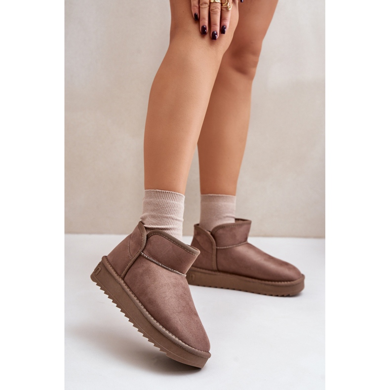 D.Franklin DFSH370010 Bottes de neige taupe beige 1