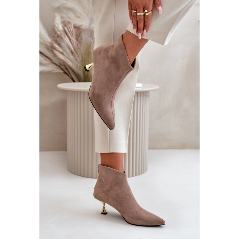 Modèle GP13 Bottines Beige Foncé 1