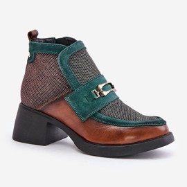 Step in style Bottes Modèle Maciejka 06747-29 Marron/Vert - Entrez avec style 2