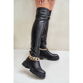 Modèle F18 Bottes noires le noir 1