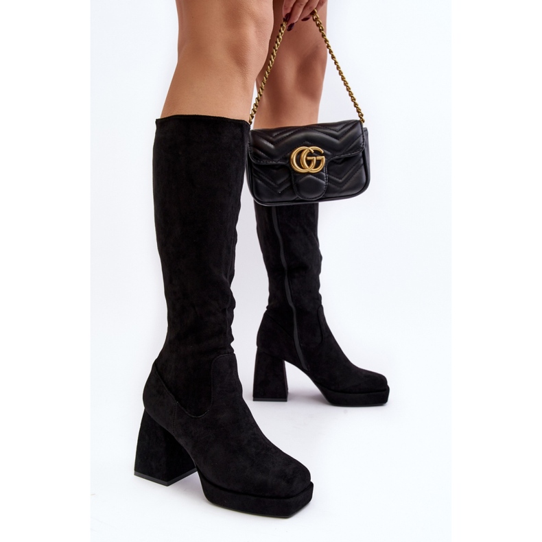 Modèle 168-501 Bottes noires le noir 1