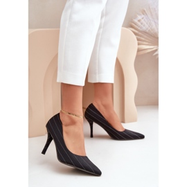 Talons aiguilles Modèle SQC-124 Noir le noir 1