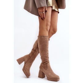 Modèle 168-501 Bottes beiges 1