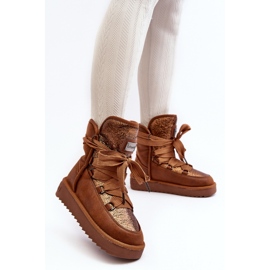 Bottes de neige Modèle DFSH370006 Marron brun 1