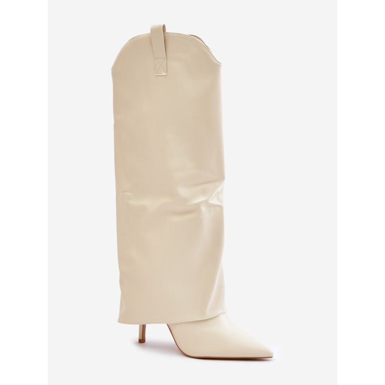 Modèle 35858 Bottes beige clair 2 Modèle 35858 Bottes beige clair 2