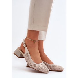 Jezzi Escarpins Modèle RMR2263-4 Beige 1