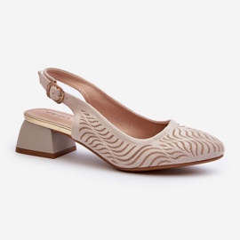 Jezzi Escarpins Modèle RMR2263-4 Beige 2