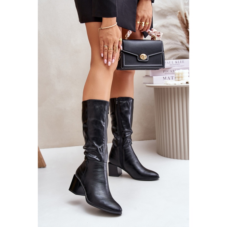 Jezzi Bottes Modèle ASA217-2 Noir le noir 1