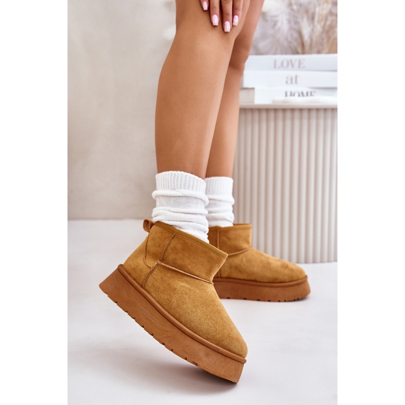 Bottes de neige Modèle 24BT26-7368 Camel brun 1