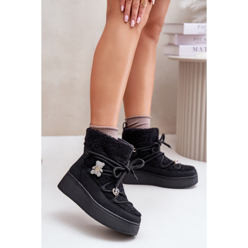 Bottes de neige Modèle UK180P Noir le noir 1