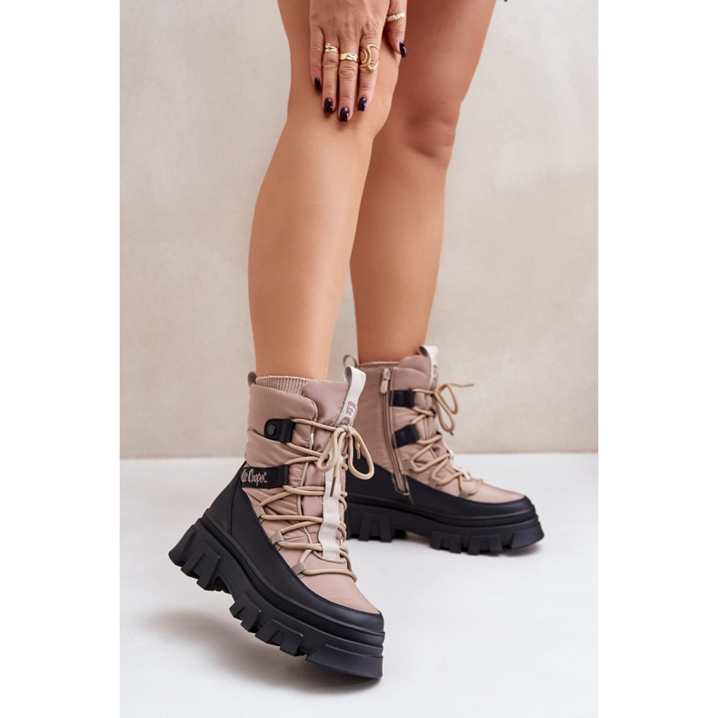 Lee Cooper LCJ-24-47-3143 Bottes de neige beiges 1 Lee Cooper LCJ-24-47-3143 Bottes de neige beiges 1