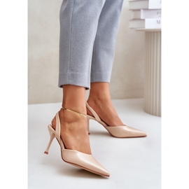 Talons aiguilles Modèle SQC-128 Beige 1