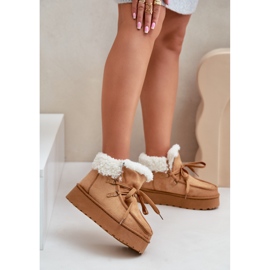 Bottes de neige modèle 20209-4B Camel brun 1