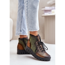 Maciejka 06702-09 Bottines Vert/Or 3