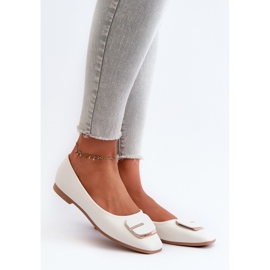 Ballerines Modèle ZA37 Blanc blanche 1
