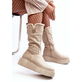 Modèle 70121 Bottes beiges 2