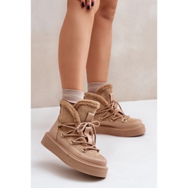 Bottes de neige Modèle 24882 Beige Foncé 1 Bottes de neige Modèle 24882 Beige Foncé 1