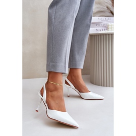 Talons aiguilles Modèle SQC-128 Blanc blanche 1