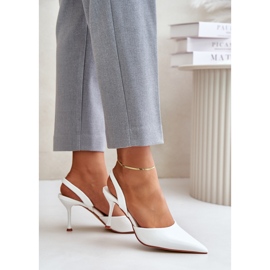 Talons aiguilles Modèle SQC-128 Blanc blanche 2