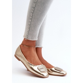 Ballerines Modèle ZA37 Doré jaune 1