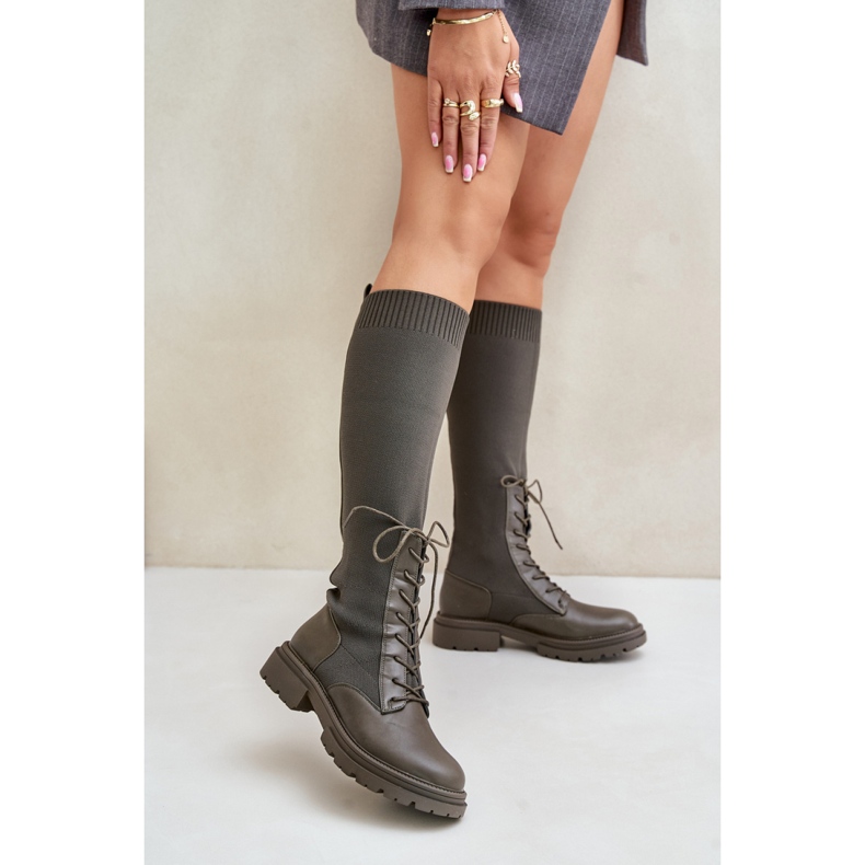 Bottes modèle 68129 vert foncé 1