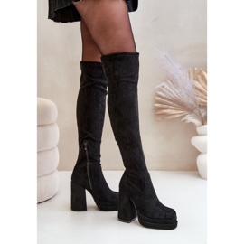 Modèle 8669 Bottes noires le noir 1