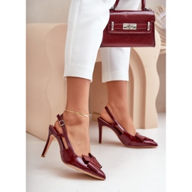 Talons hauts Modèle MVP351 Bordeaux rouge 1
