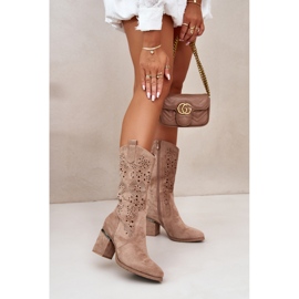 S. BARSKI S.Barski HY42-028 Bottines beiges 1 S. BARSKI S.Barski HY42-028 Bottines beiges 1