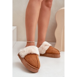 Chaussons Modèle FA-181 Camel brun 1