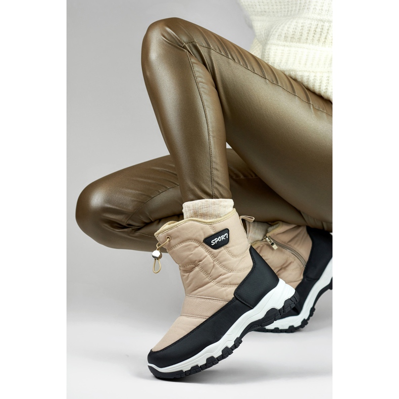 Bottes de neige Modèle 9159-4BE Beige/Noir 1