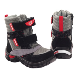 Bartek Bottes Bottes imperméables 21473 noir rouge gris 2