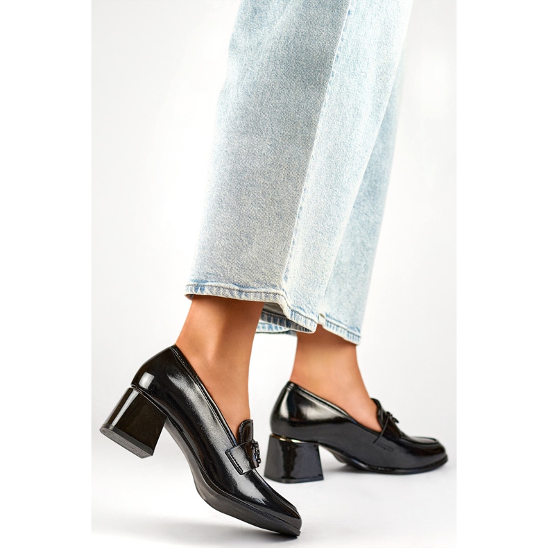 Escarpins Mocassins Modèle GD-FL475B Noir 1