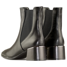 Bottines Chelsea Modèle 9611B Noir le noir 1