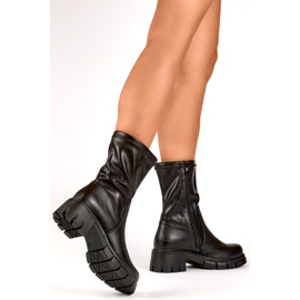 Potocki Workey Bottines Femme Avec Fermeture Éclair Noir le noir 1