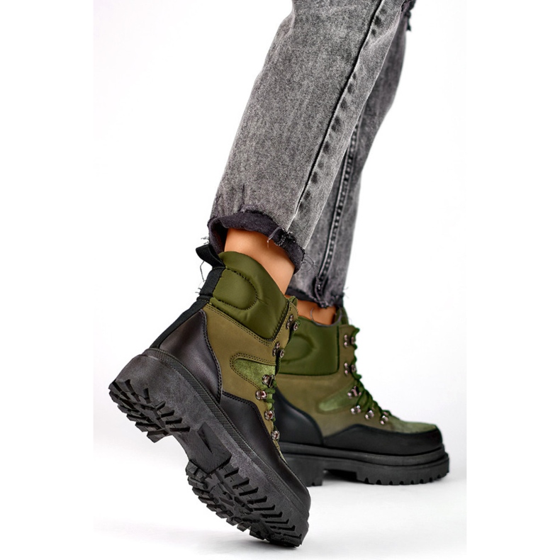 Trappers Modèle A-852GR Noir/Vert 1