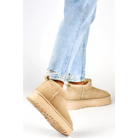 Bottes de neige femme doublées de fourrure XF-159L.BE, beige 1