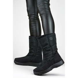 Bottes de neige femme doublées de fourrure JS1-11A-B, noir le noir 2