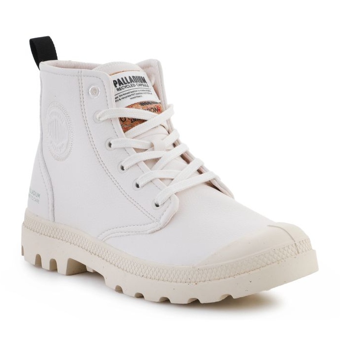 Chaussures Palladium Pampa Hi Re Vegan Lth 74378-116-M blanc 1