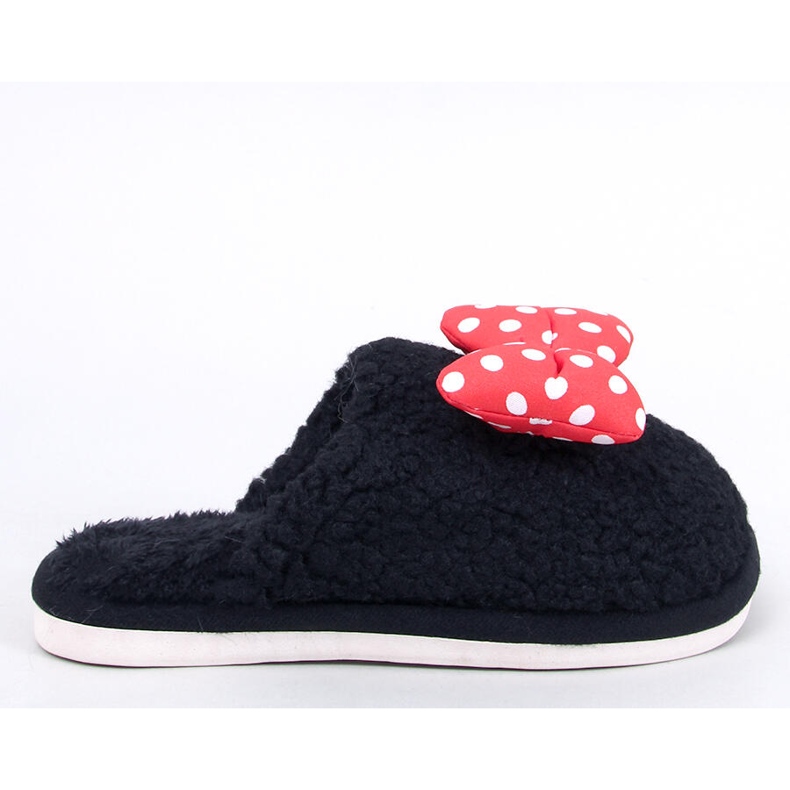 Chaussons enfant avec noeud Enfant Noir 1