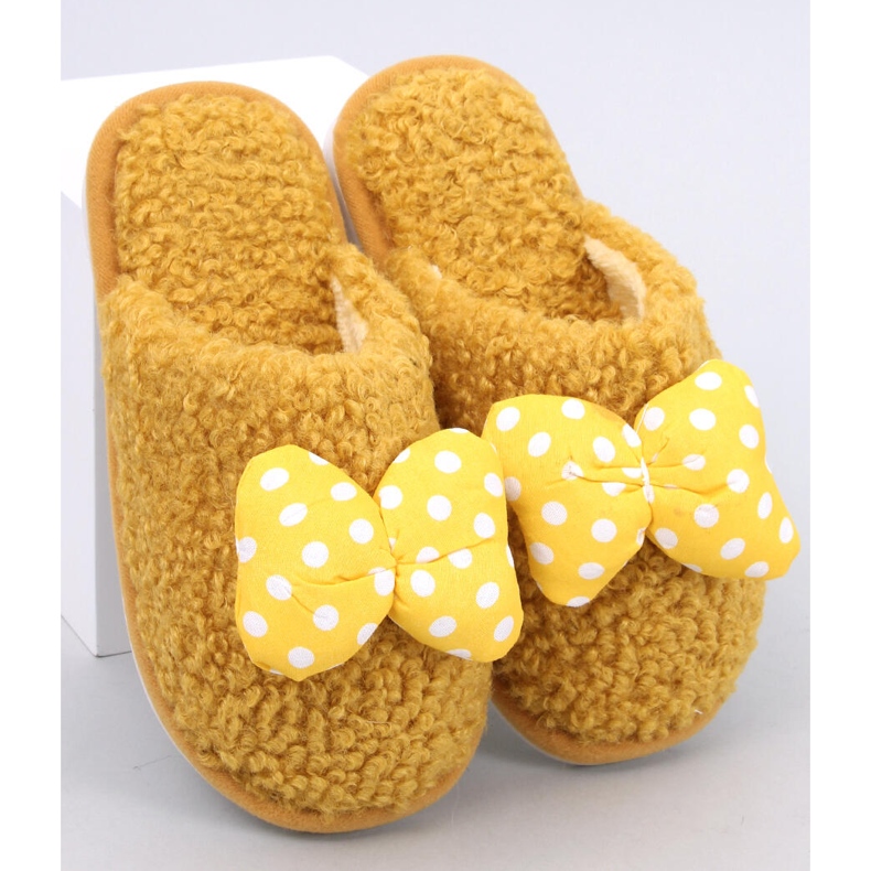 Chaussons enfant avec nœud, Enfant Jaune 2