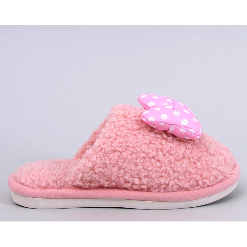 Child Chaussons enfants roses avec nœud 1