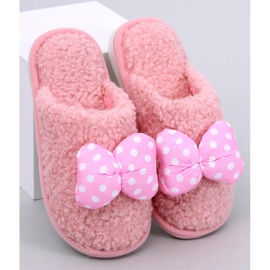 Child Chaussons enfants roses avec nœud 2