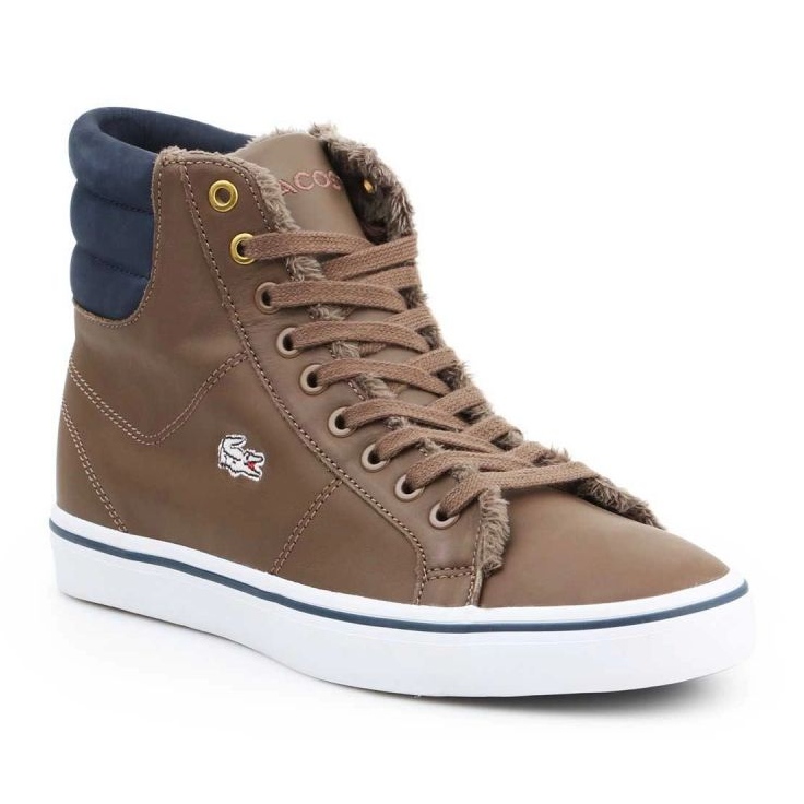 Lacoste Marcel Mid Pwt Dk W 7-26SPW4118DK4 brun 1 Lacoste Marcel Mid Pwt Dk W 7-26SPW4118DK4 brun 1